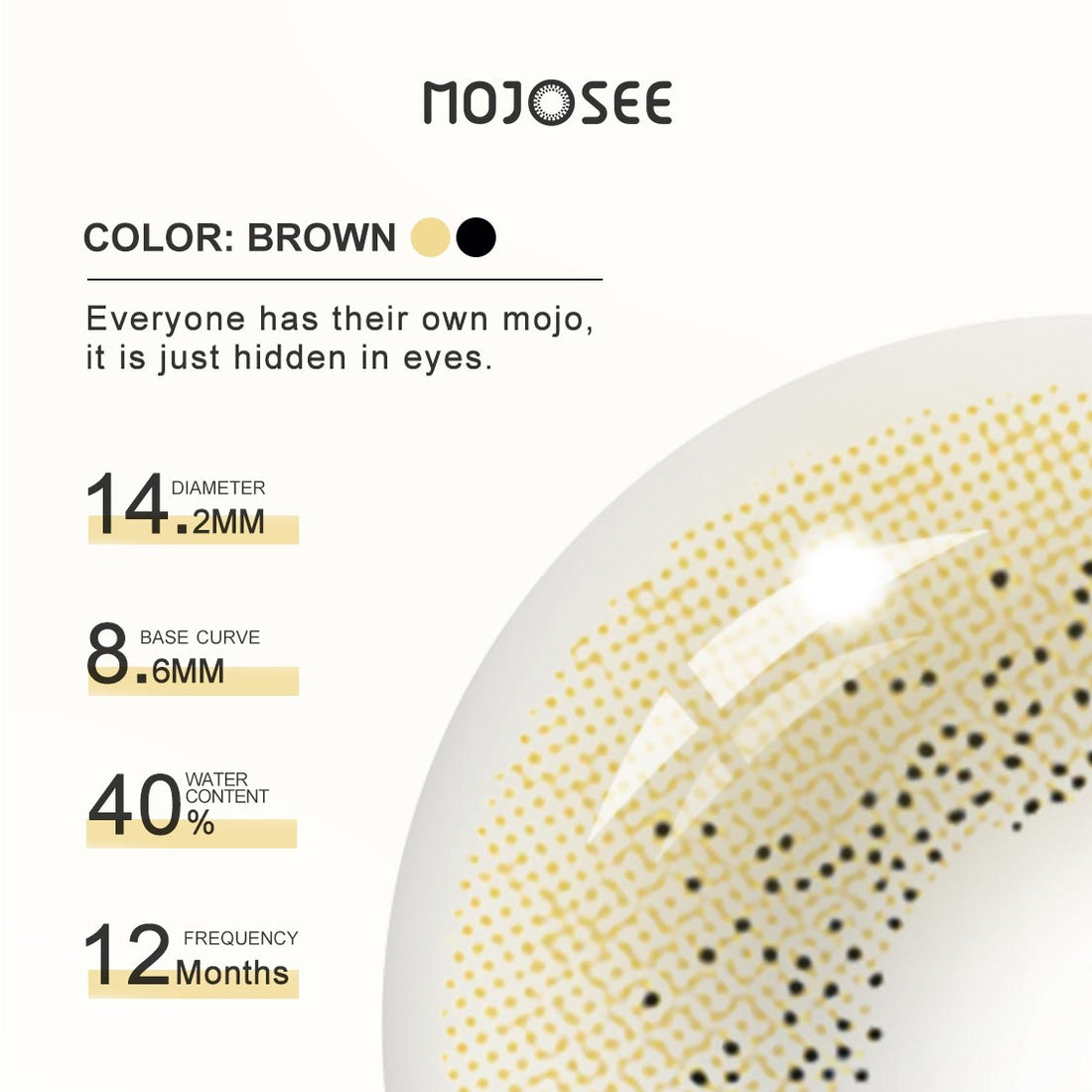 Ocean Brown Colored Contact Lenses for Men