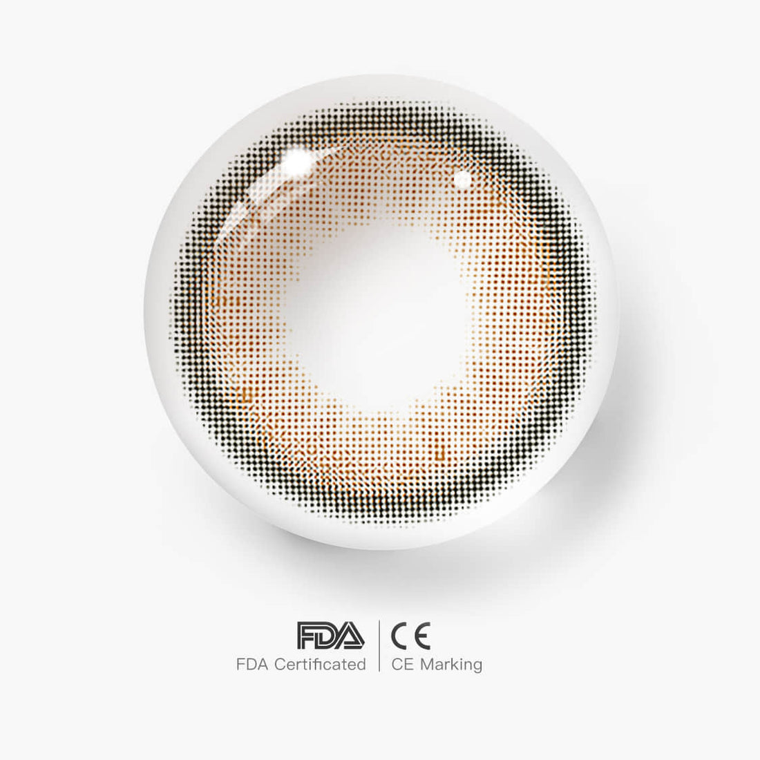 Pearl Brown Colored Contact Lenses for Men