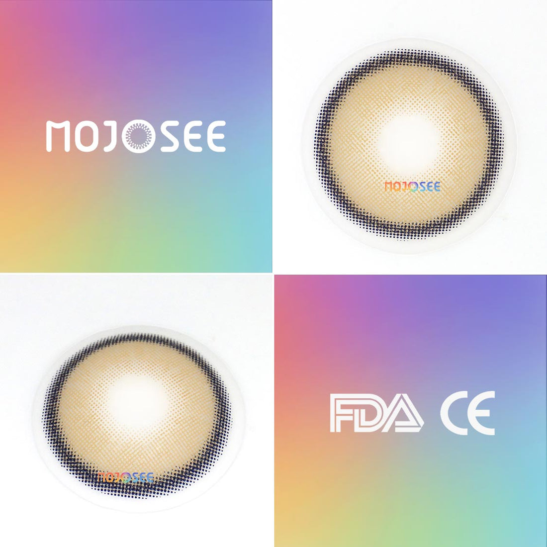 Into The Metaverse X-Brown Flare Colored Contact Lenses for Men