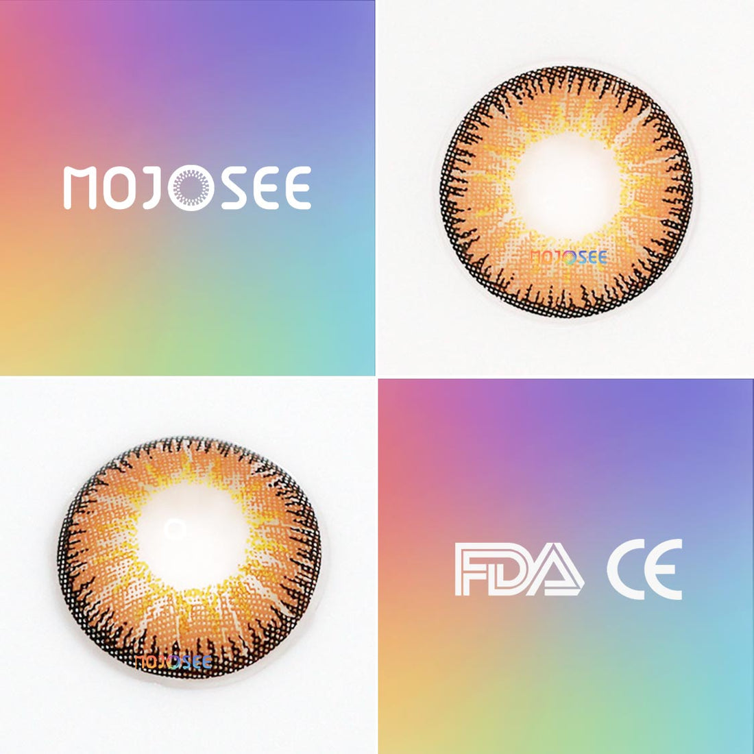 Vika Tricolor Brown Colored Contact Lenses