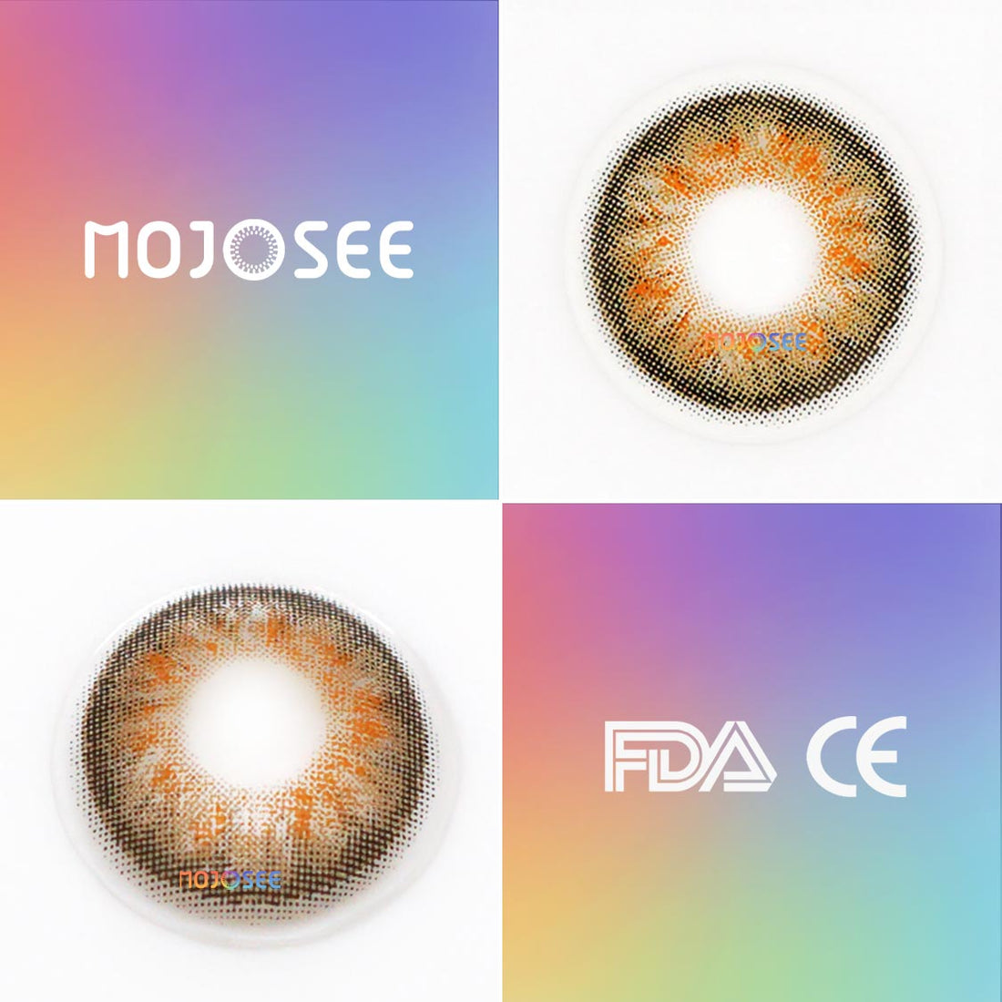 Opal Brown Colored Contact Lenses for Men
