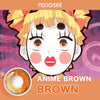 Demon Slayer Anime Brown Colored Contact Lenses