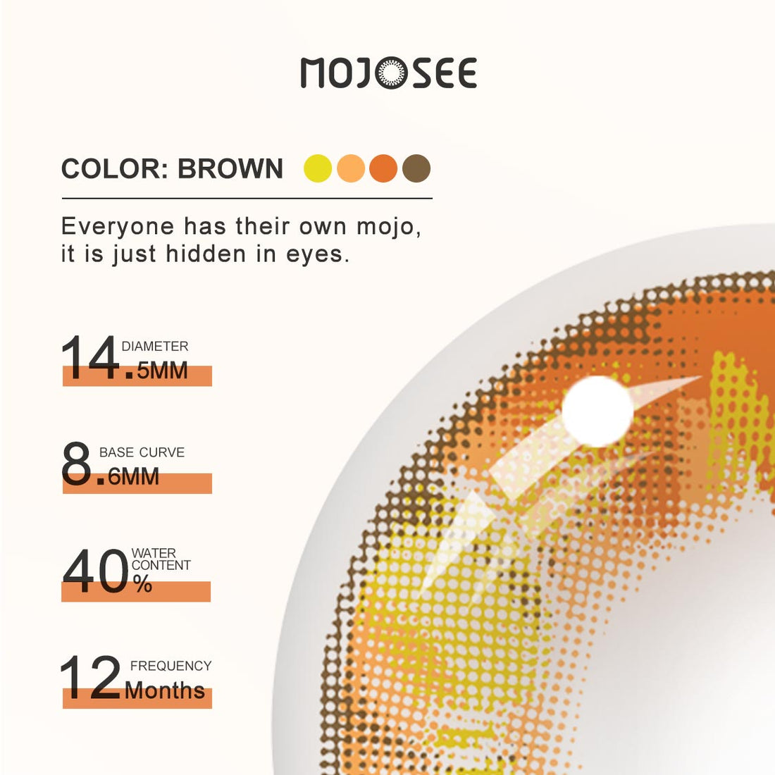 Demon Slayer Anime Brown Colored Contact Lenses