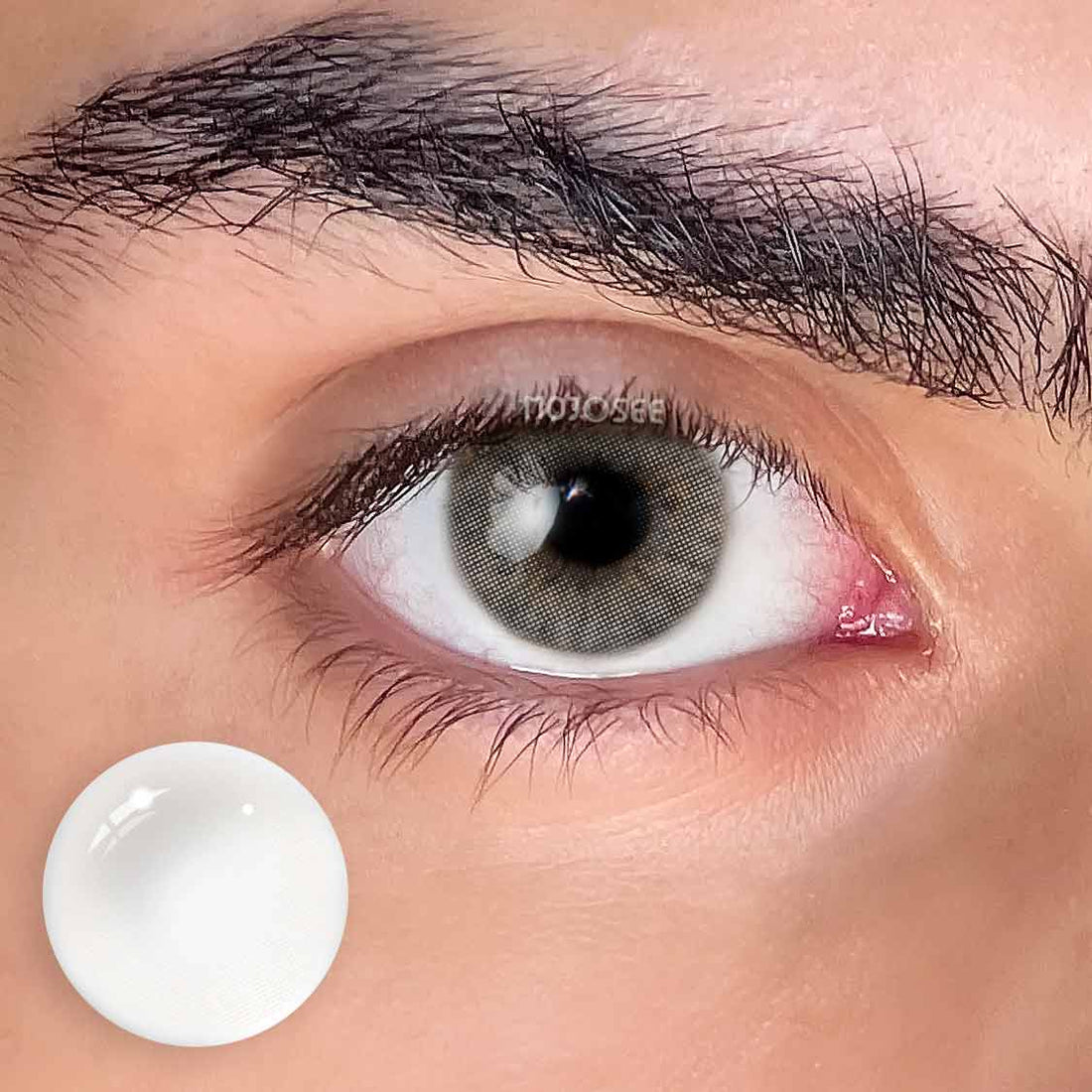 Hidrocor Ice Colored Contact Lenses for Men – gray colored contact lenses