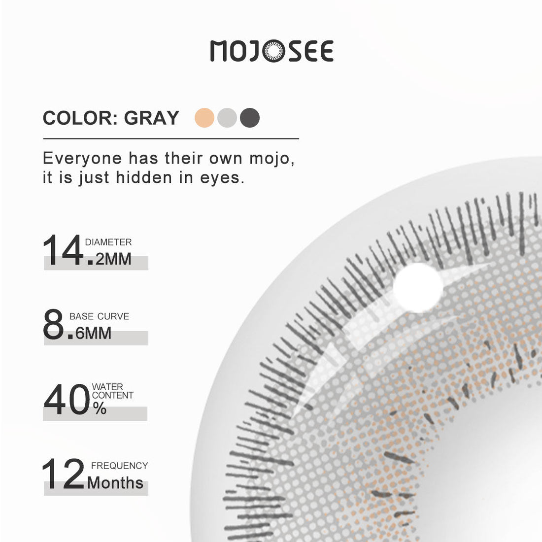 Smoky Smokey Colored Contact Lenses for Men