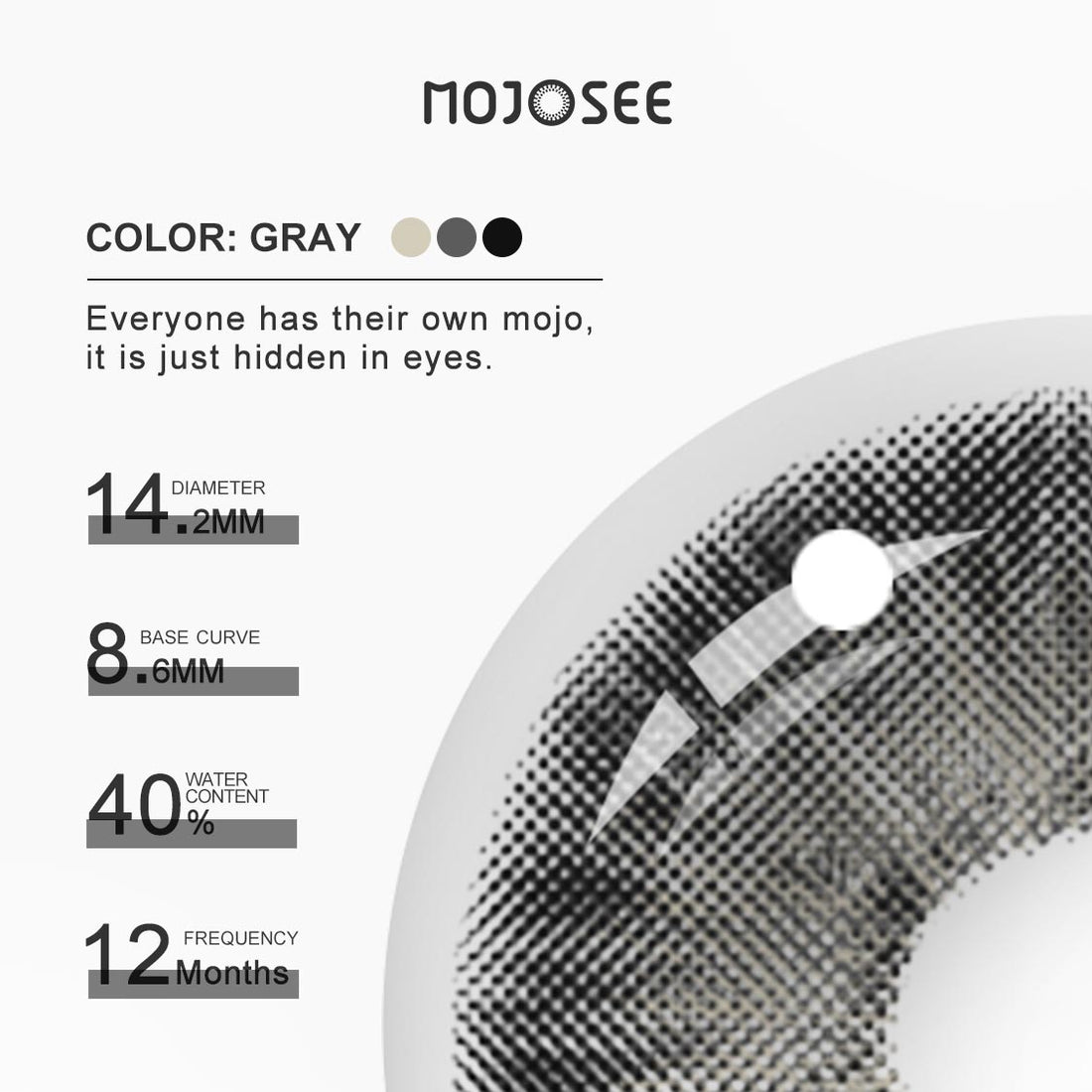 Magnificent Icy volcano Colored Contact Lenses