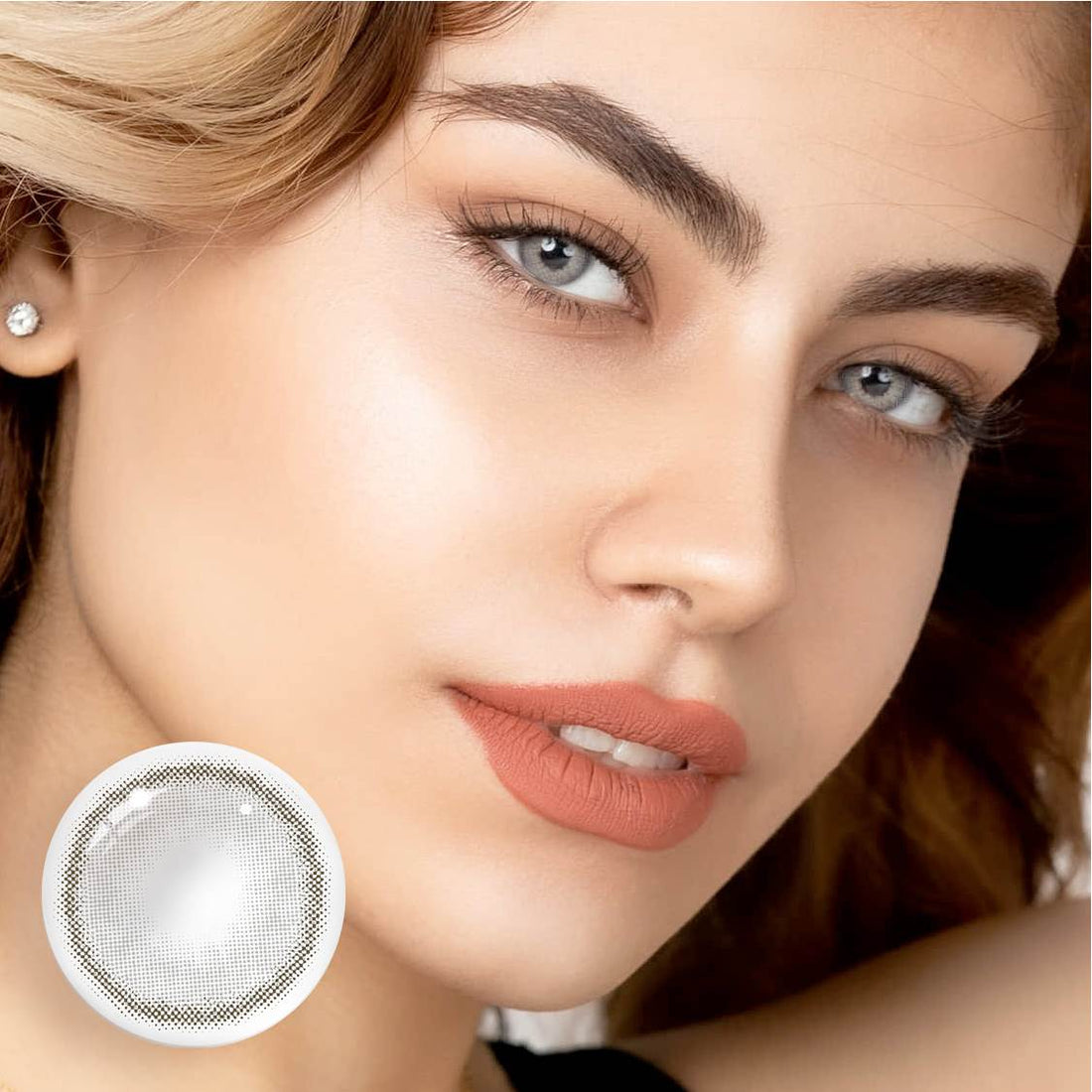 Rainbow Bassia Gray Colored Contact Lenses