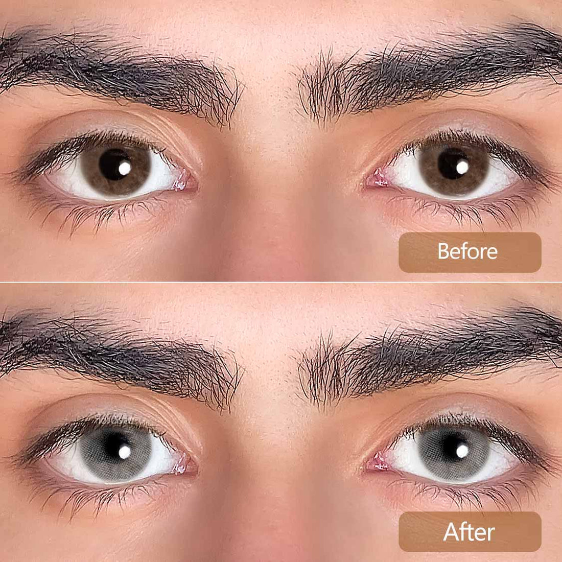 Polar Lights Gray Colored Contact Lenses for Men