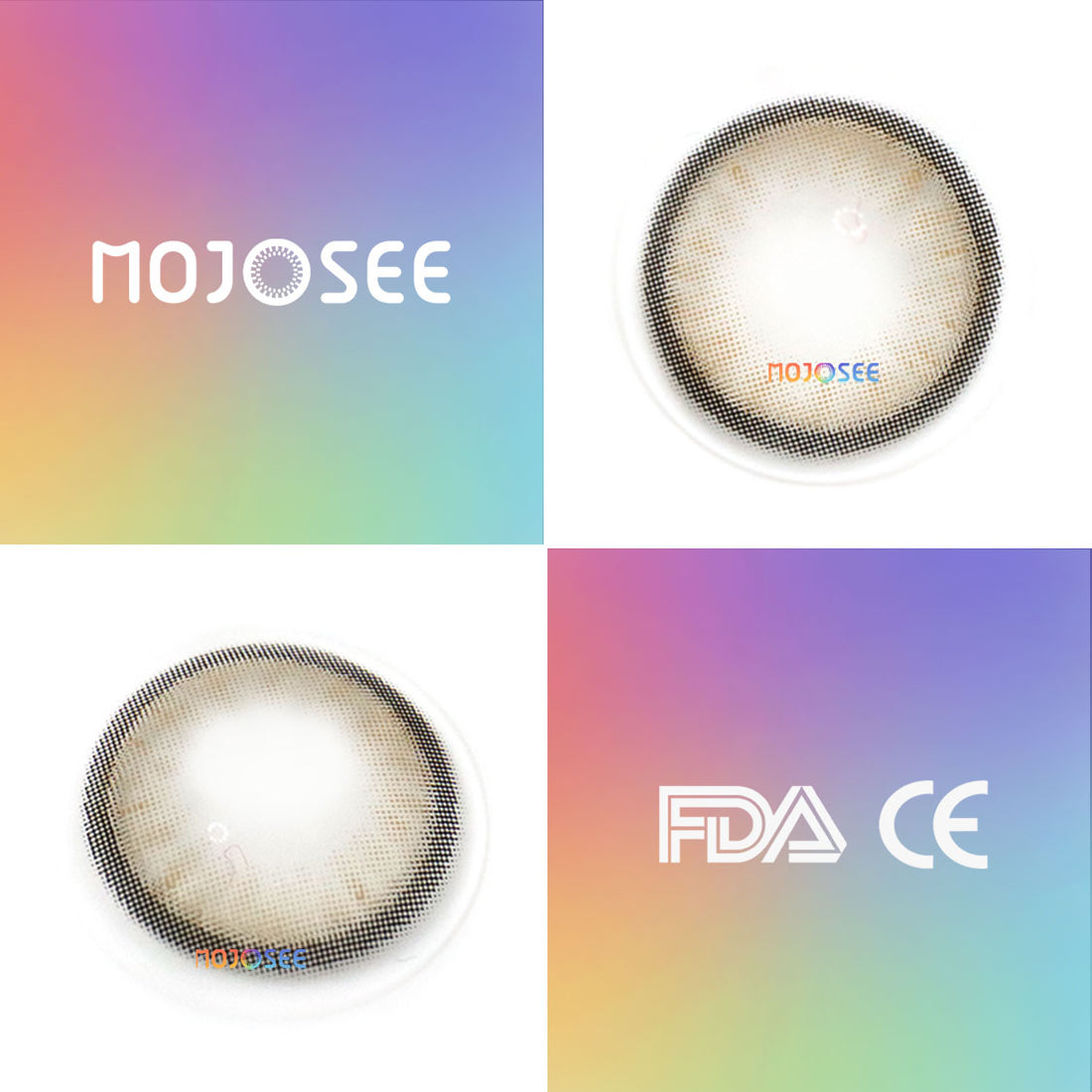 Fog Pearl Gray Colored Contact Lenses for Men