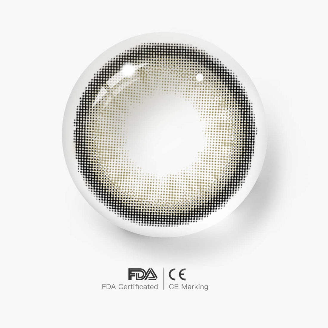 Fog Pearl Gray Colored Contact Lenses for Men