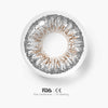 Daily Disposable Glitter Gray Colored Contact Lenses