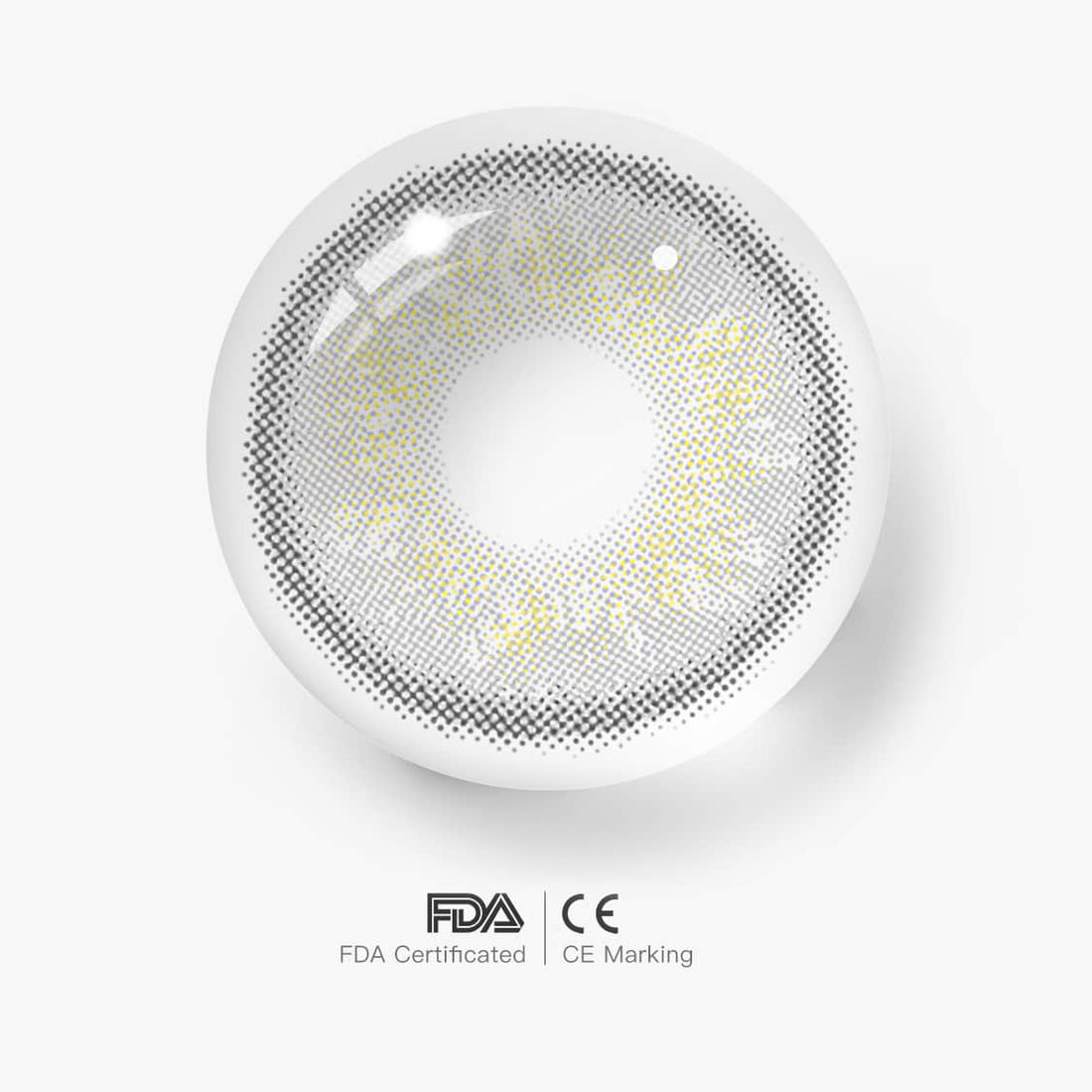 Daily Disposable Starry Sky Gray Colored Contact Lenses