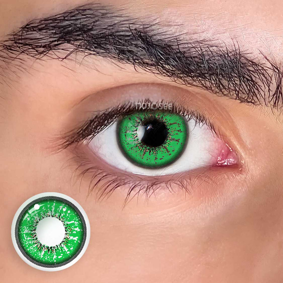 Shoto Todoroki Left Eye Cosplay Contact Lenses — My Hero Academia