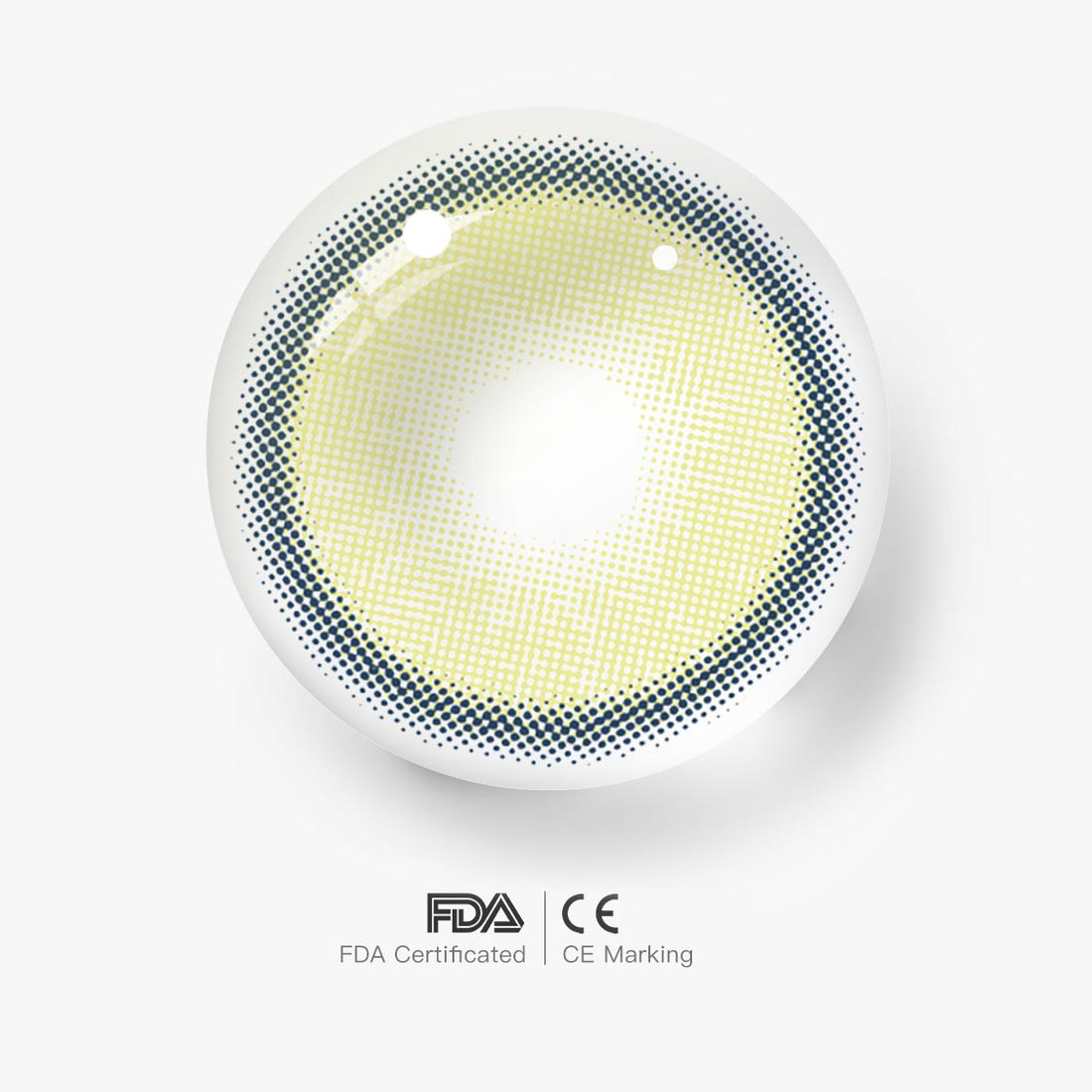 Into The Metaverse X-Green Flare Colored Contact Lenses for Men