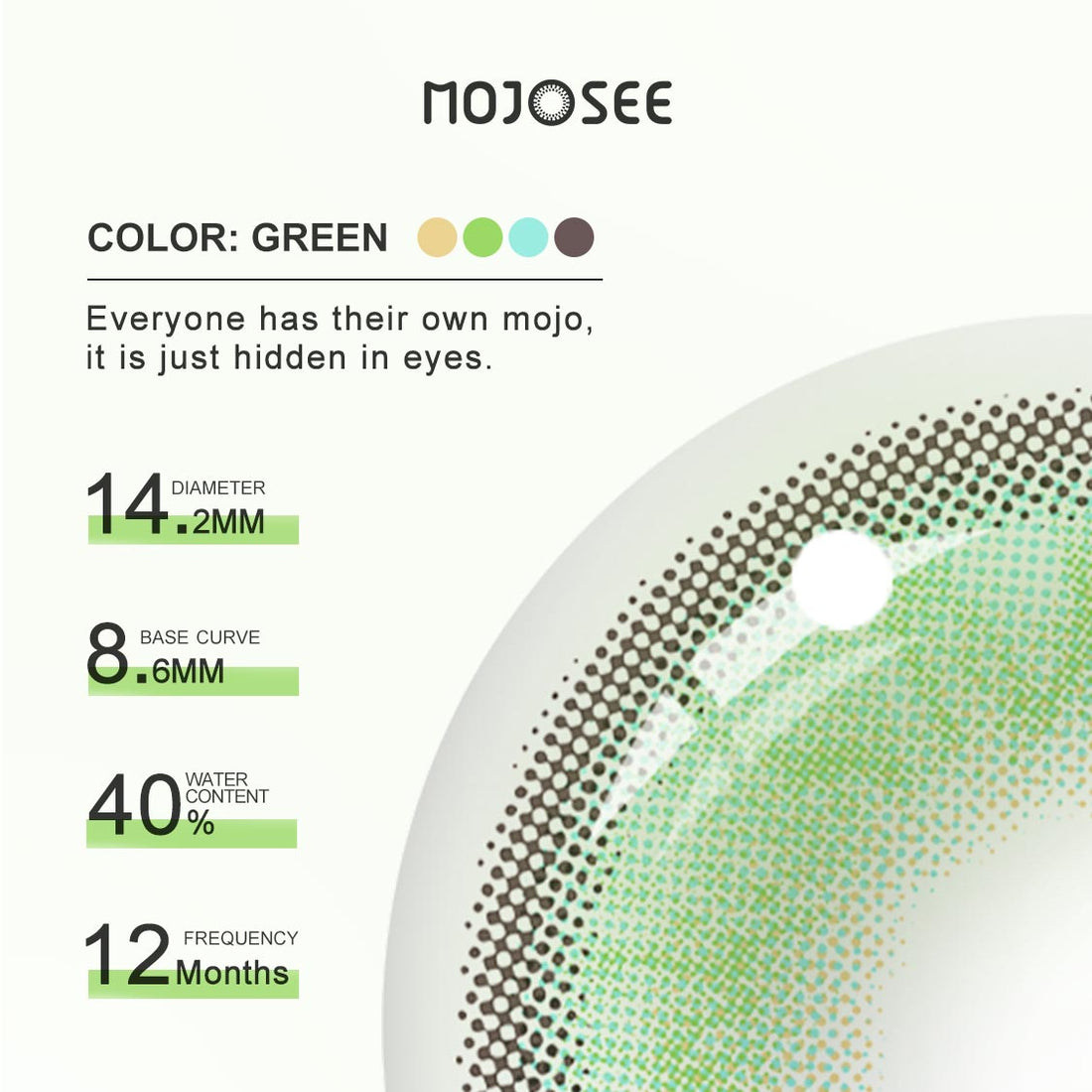 Himalaya Green Colored Contact Lenses
