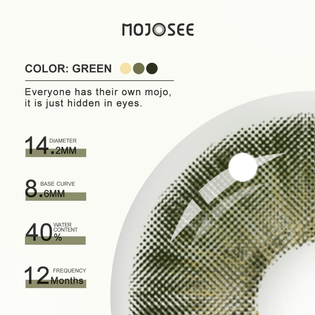 Magnificent Amazonia Green Colored Contact Lenses for Men