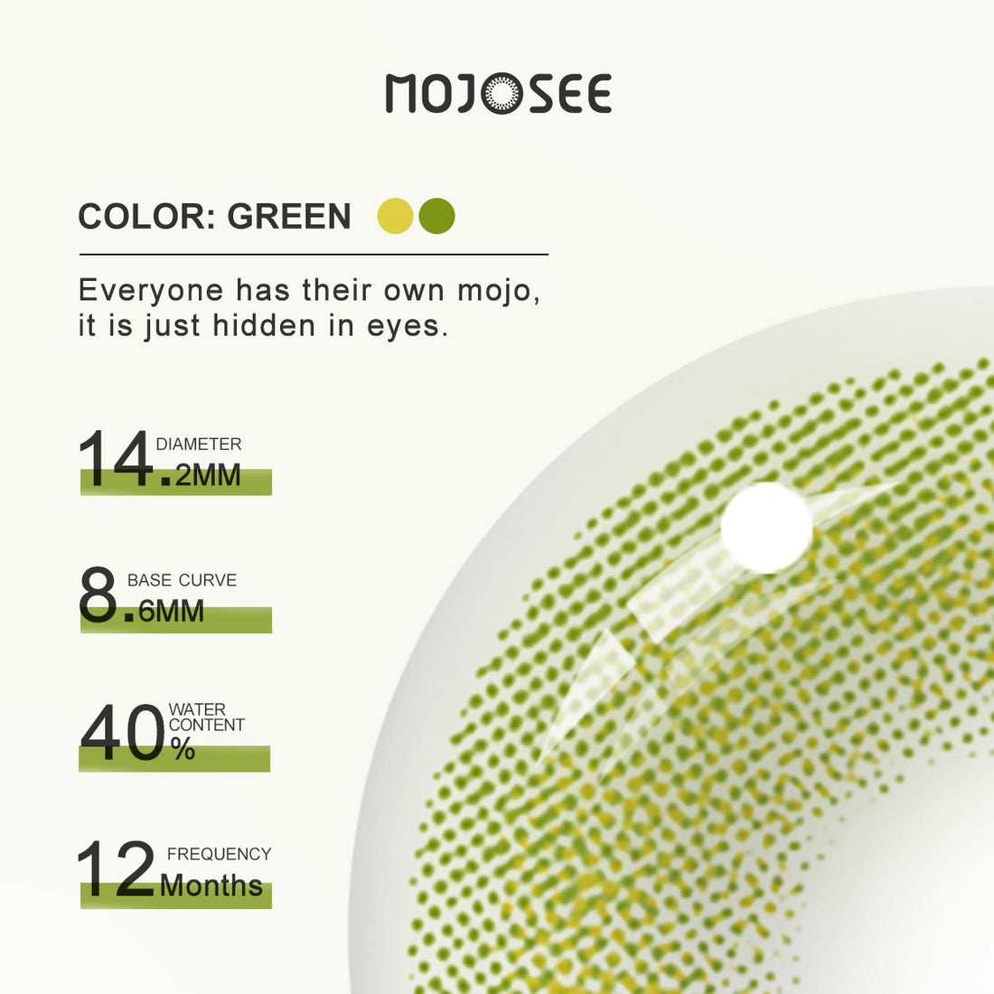 Cloud Green Colored Contact Lenses