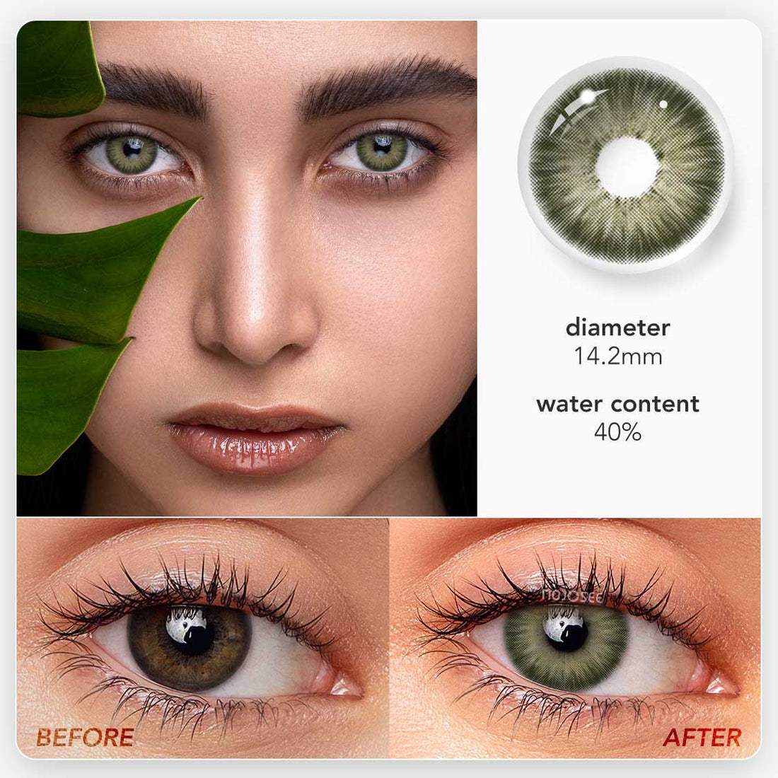 Magnificent Amazonia Green Colored Contact Lenses