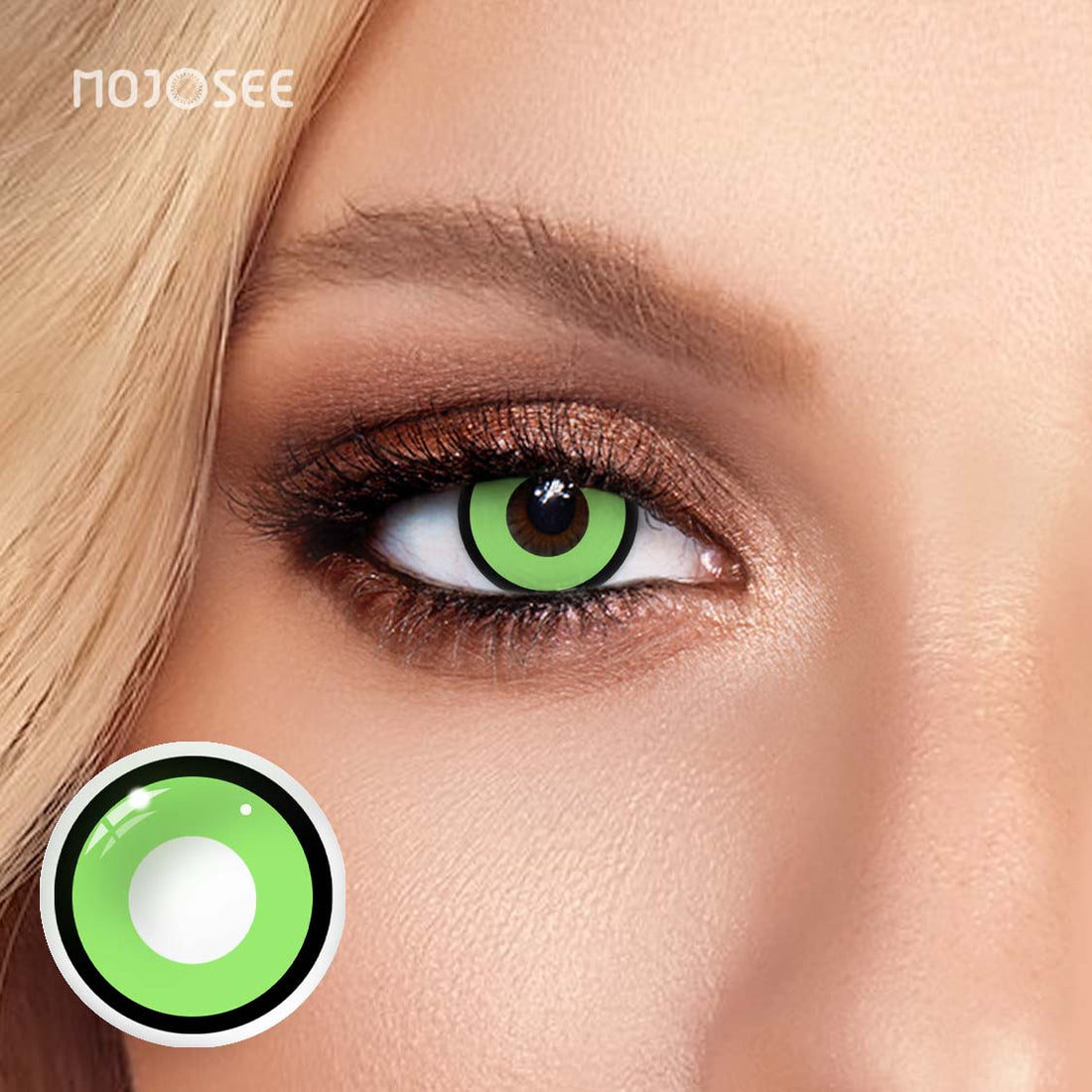 Circle Block Green Manson Colored Contact Lenses