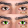 Cat Eyes Snake Green-b Colored Contact Lenses
