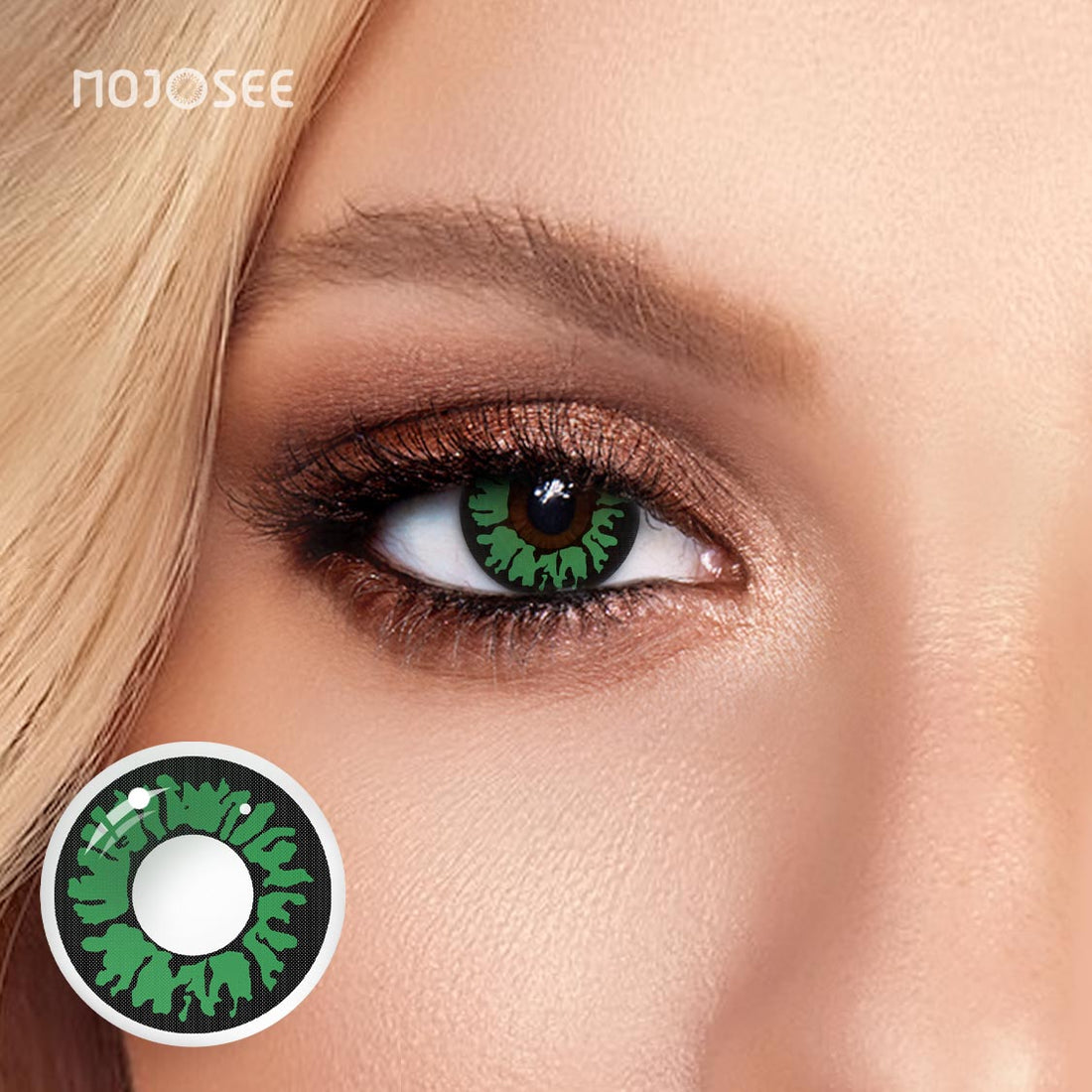 Aqua Panther Colored Contact Lenses