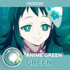 Demon Slayer Anime Green Colored Contact Lenses