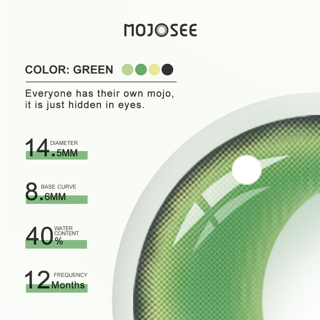 British Shorthair Green Colored Contact Lenses