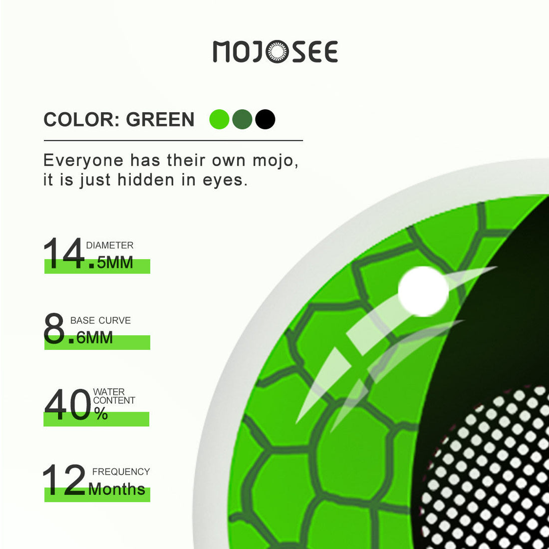 Cat Eyes Snake Green Contacts Colored Contact Lenses