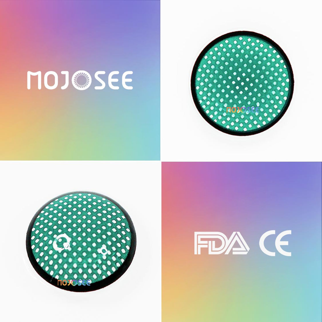 Green Mesh Colored Contact Lenses