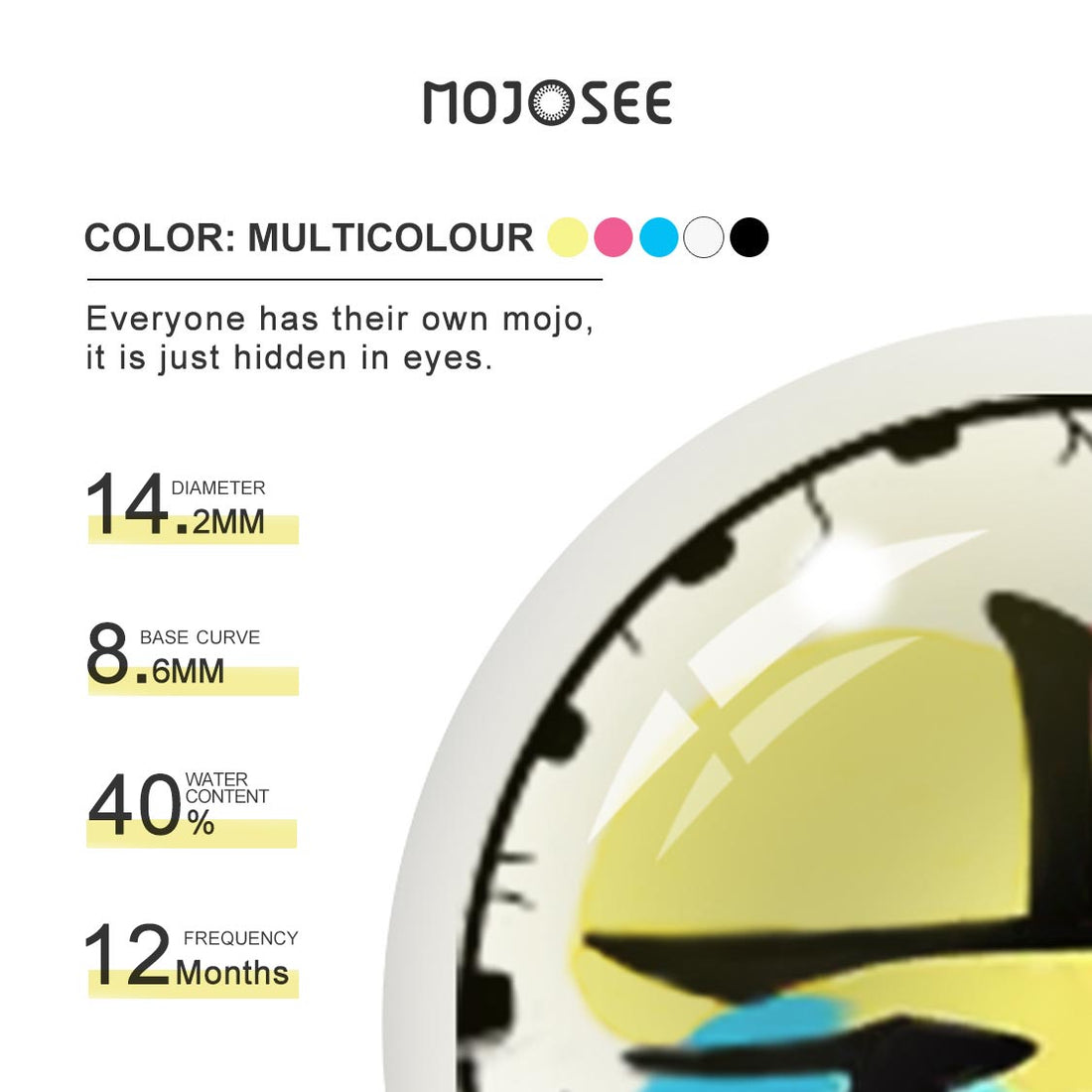 Multicolour Colored Contact Lenses for Men