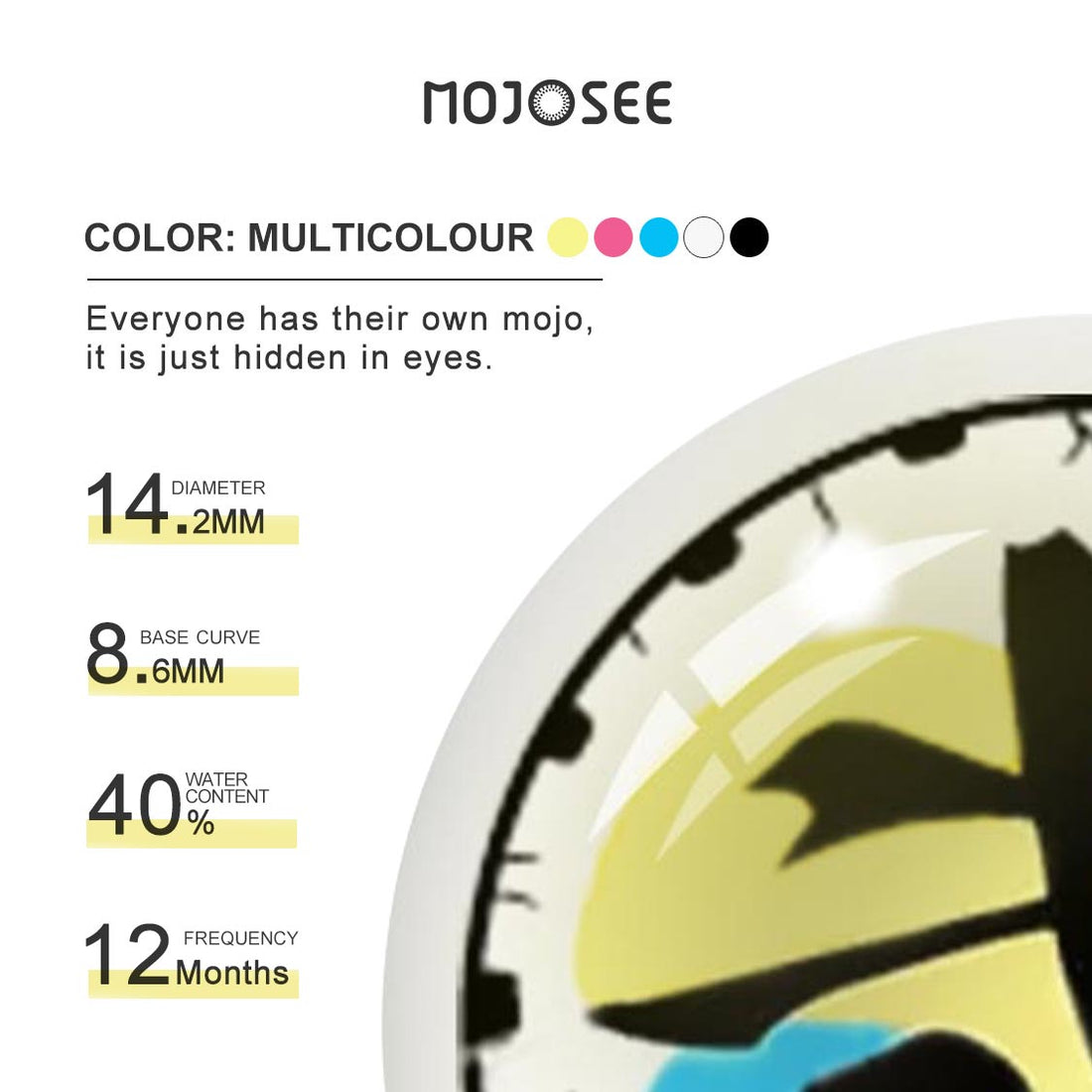 Multicolour Colored Contact Lenses for Men