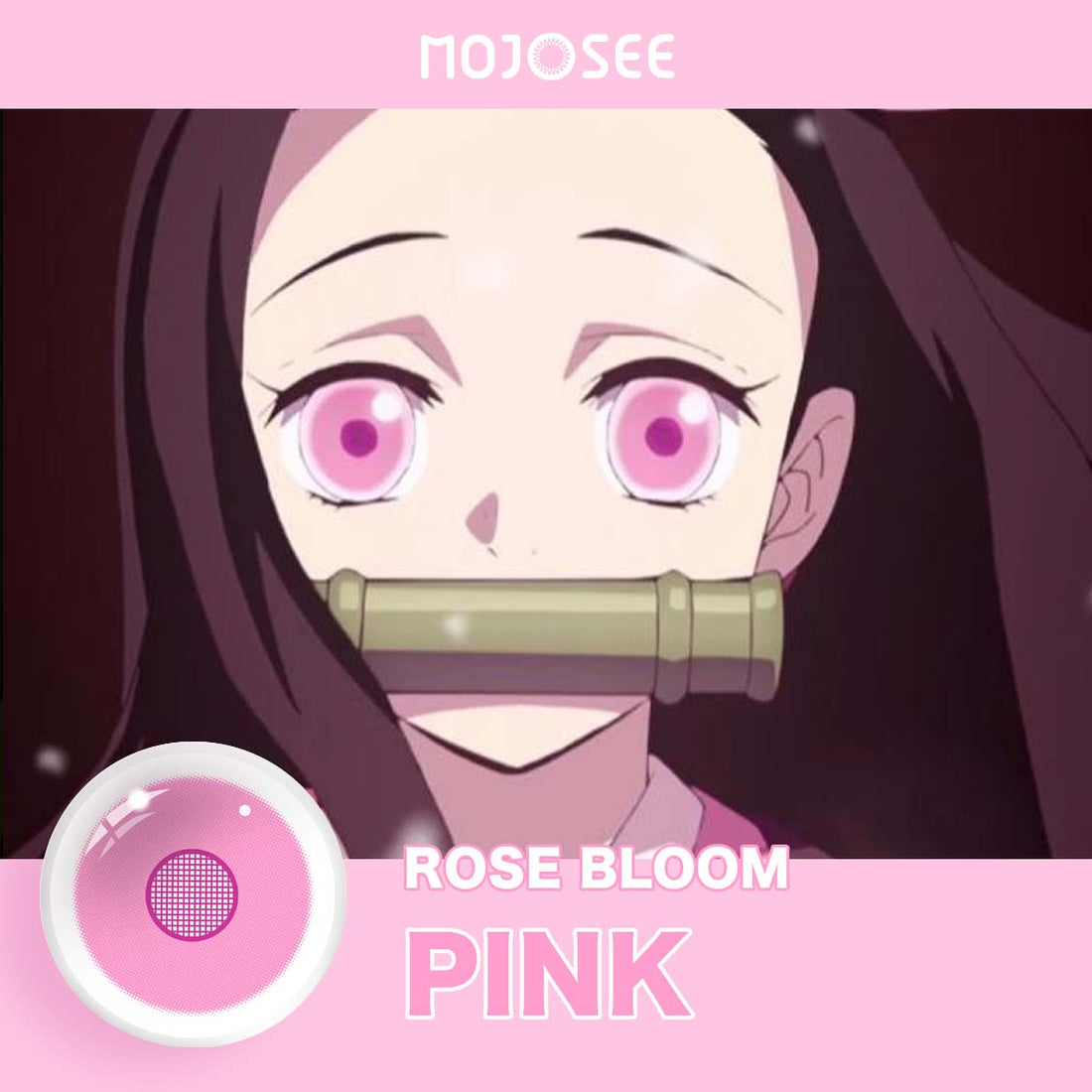 Rose Bloom Colored Contact Lenses