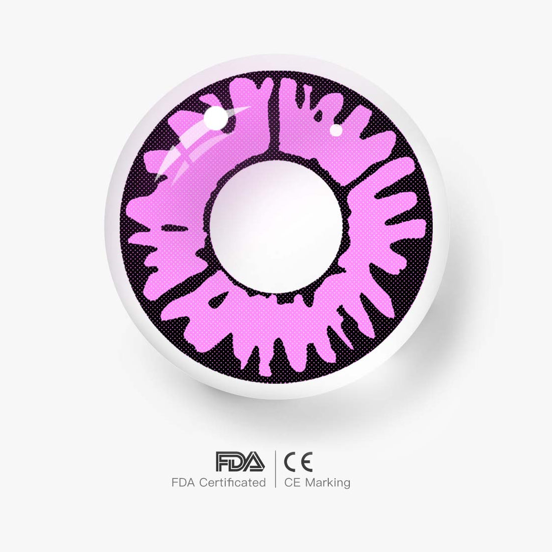 Enchanted Pink Colored Contact Lenses for Men