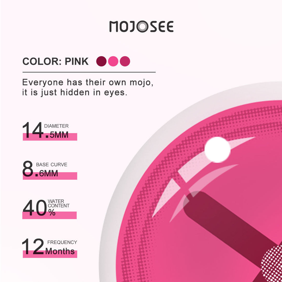 Button Eye Azalea Colored Contact Lenses for Men