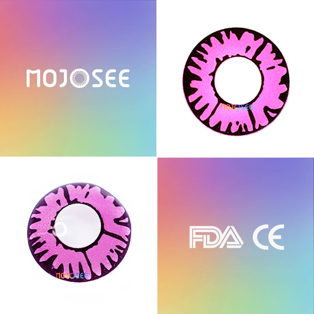 Enchanted Pink Colored Contact Lenses for Men
