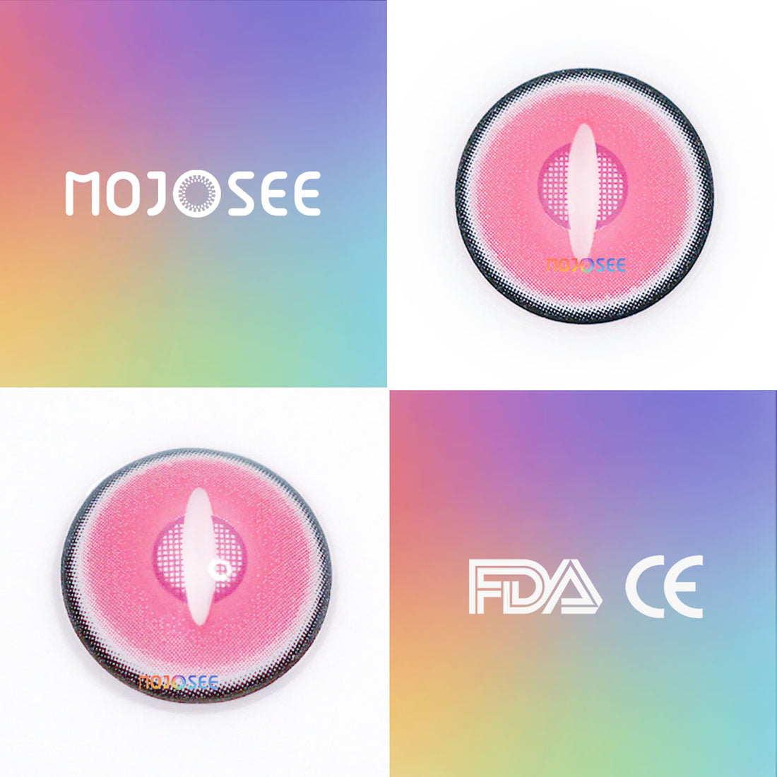 Nezuko Demon Cosplay Contact Lenses – Demon Slayer