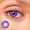 Love Words Purple Colored Contact Lenses