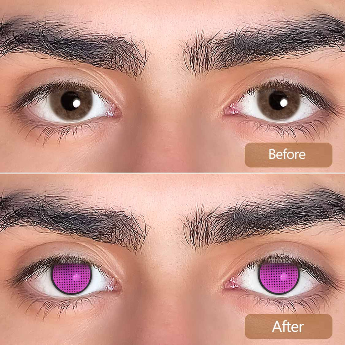 Rose Mesh Colored Contact Lenses for Men