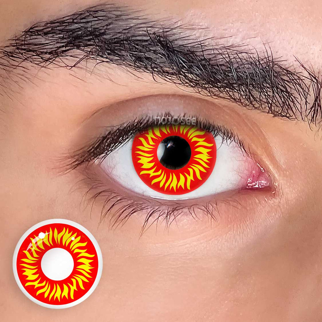 Wolf Eyes Colored Contact Lenses for Men