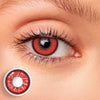 Love Words Red Colored Contact Lenses
