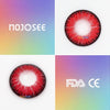 Vika Tricolor Red Colored Contact Lenses