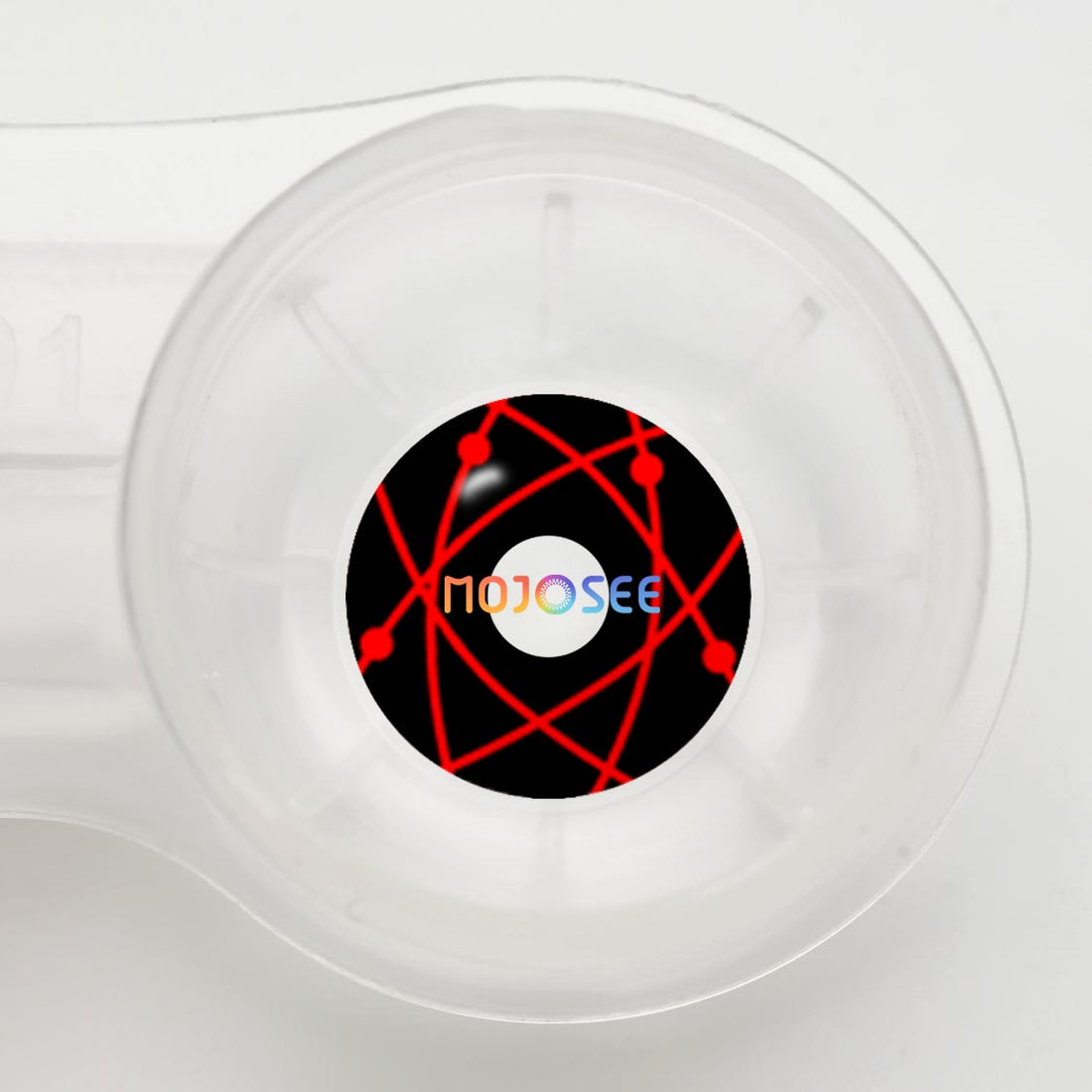 Red Star Trails Sclera Colored Contact Lenses for Men