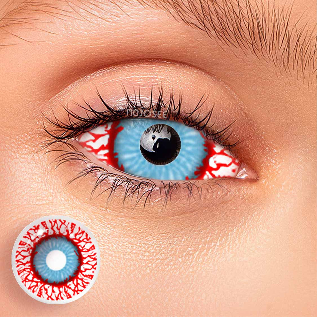 Bloodshot Infected Zombie Colored Contact Lenses