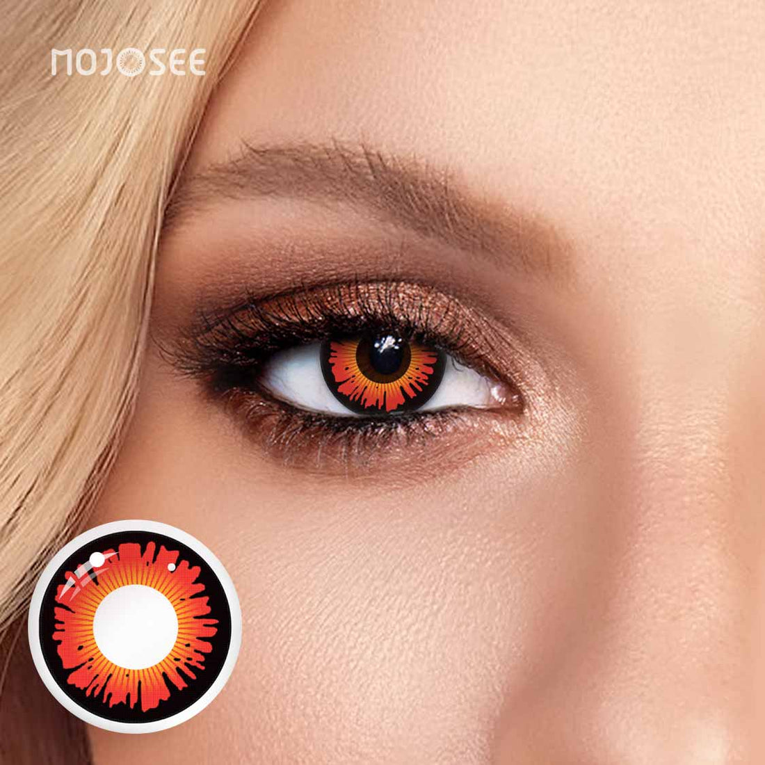 Sun moon Red Wizards Colored Contact Lenses