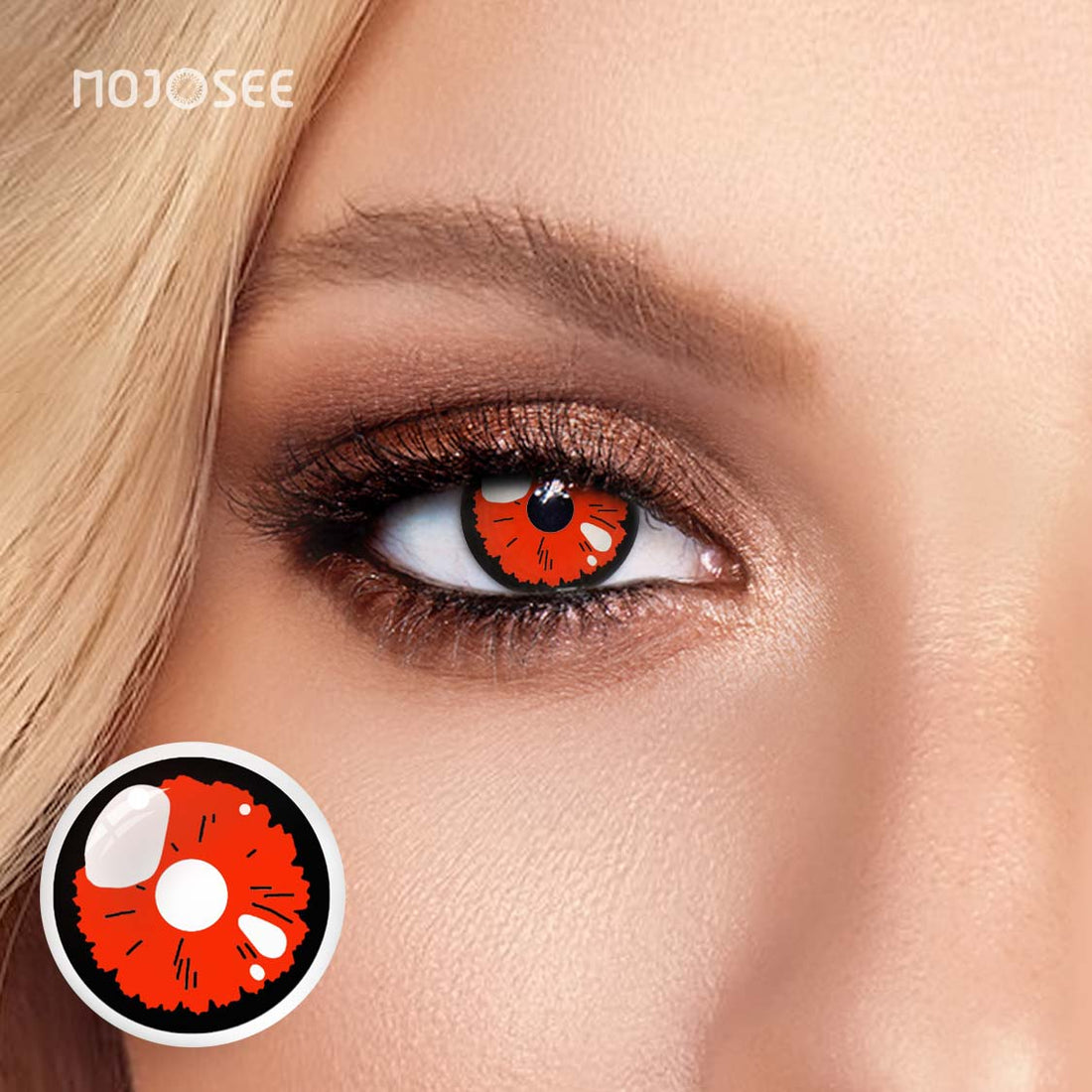 Black Lobelia-Red Colored Contact Lenses