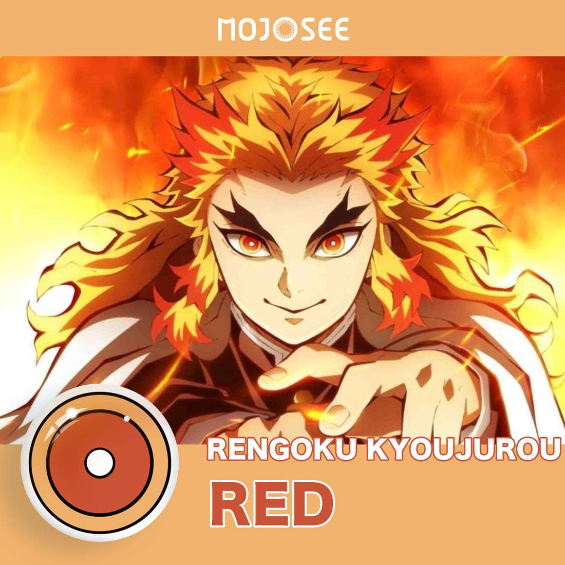 Rengoku Kyoujurou Cosplay Contact Lenses – Demon Slayer