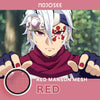Demon Slayer Red Manson Mesh Colored Contact Lenses