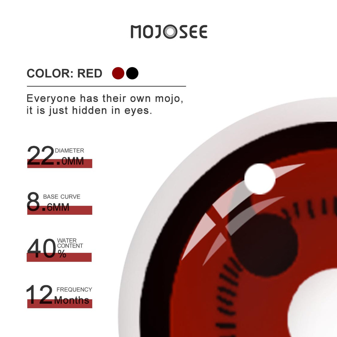 Sharingan III Cosplay Contact Lenses for Men – Naruto