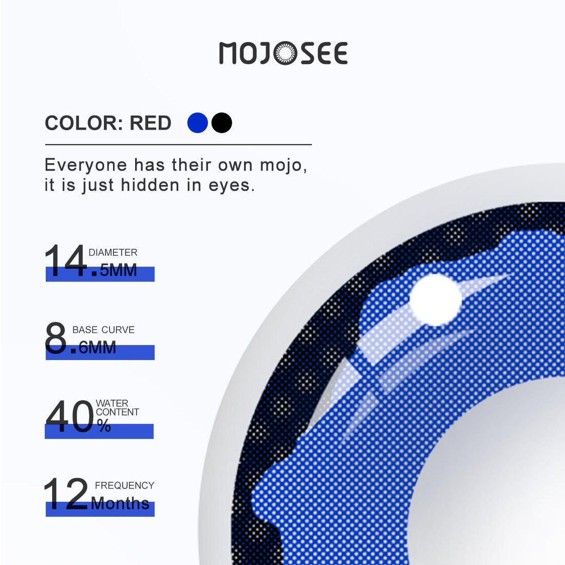 Pixie Blue Colored Contact Lenses