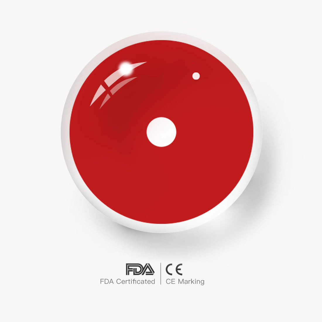 Red Sclera Colored Contact Lenses for Men